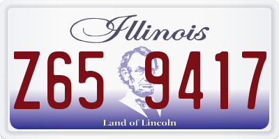 IL license plate Z659417