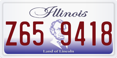 IL license plate Z659418