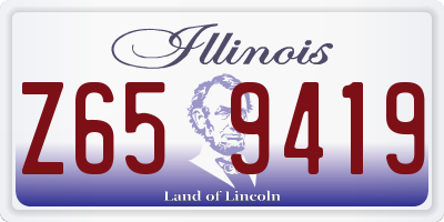 IL license plate Z659419