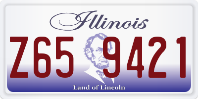 IL license plate Z659421