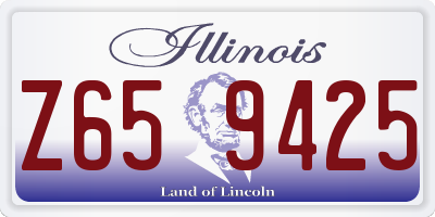 IL license plate Z659425