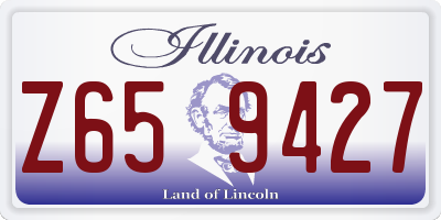 IL license plate Z659427