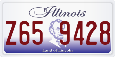 IL license plate Z659428