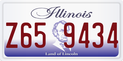 IL license plate Z659434