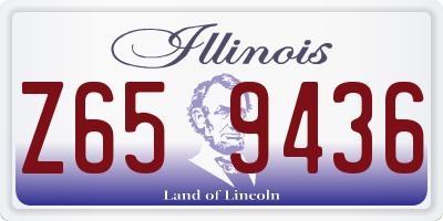 IL license plate Z659436