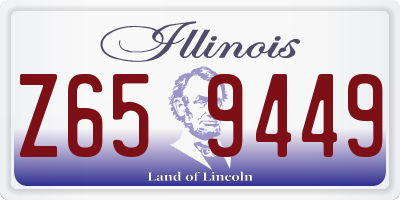 IL license plate Z659449