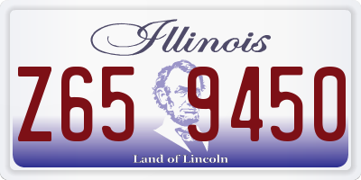 IL license plate Z659450