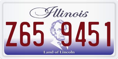 IL license plate Z659451