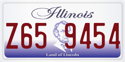 IL license plate Z659454