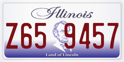 IL license plate Z659457