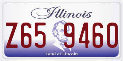 IL license plate Z659460