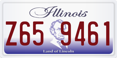 IL license plate Z659461