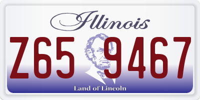 IL license plate Z659467