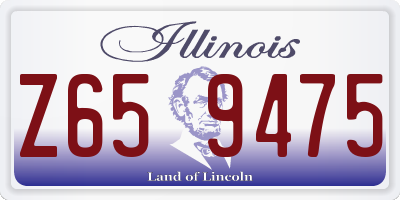 IL license plate Z659475