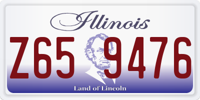 IL license plate Z659476