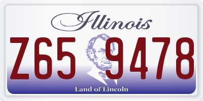 IL license plate Z659478