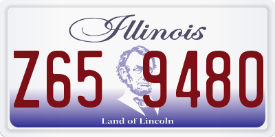 IL license plate Z659480