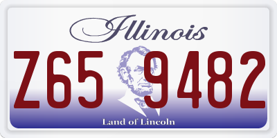 IL license plate Z659482