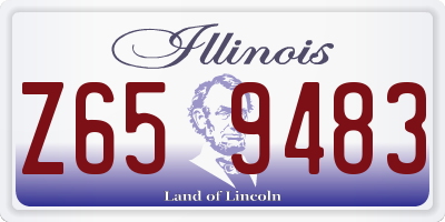 IL license plate Z659483