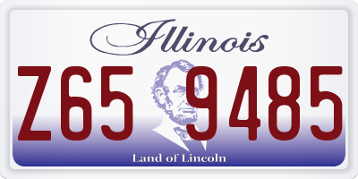 IL license plate Z659485