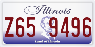 IL license plate Z659496