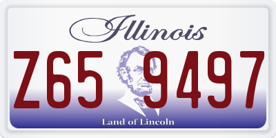 IL license plate Z659497
