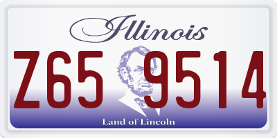 IL license plate Z659514