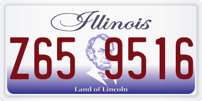 IL license plate Z659516