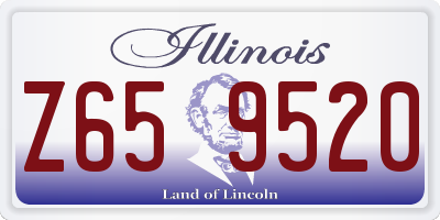 IL license plate Z659520