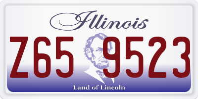 IL license plate Z659523