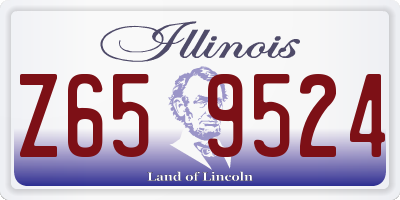 IL license plate Z659524