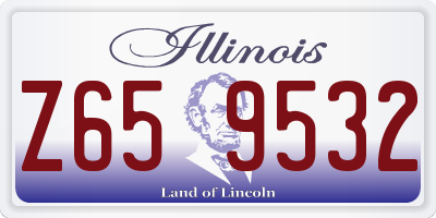 IL license plate Z659532