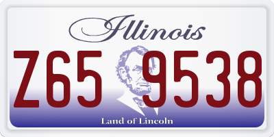 IL license plate Z659538