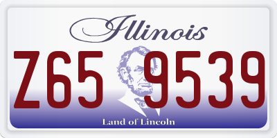IL license plate Z659539