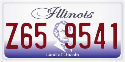 IL license plate Z659541