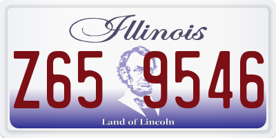 IL license plate Z659546
