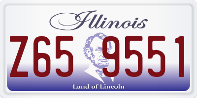 IL license plate Z659551