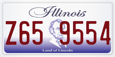 IL license plate Z659554