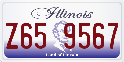 IL license plate Z659567
