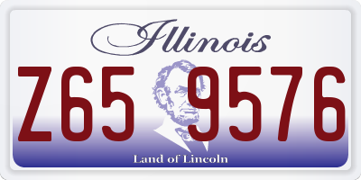 IL license plate Z659576