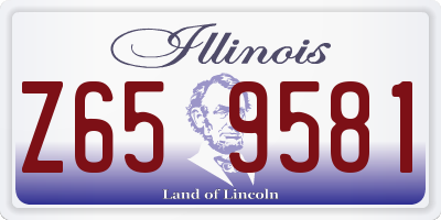 IL license plate Z659581