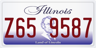 IL license plate Z659587