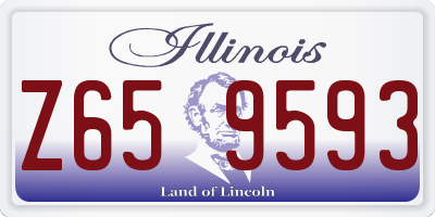 IL license plate Z659593