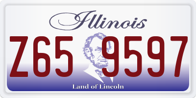 IL license plate Z659597