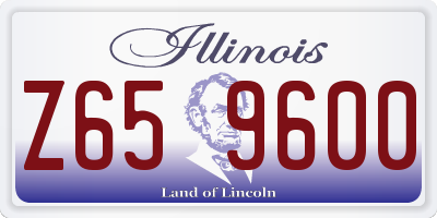 IL license plate Z659600