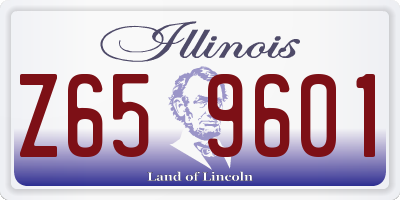 IL license plate Z659601
