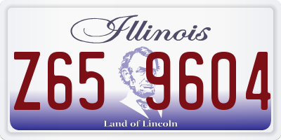 IL license plate Z659604