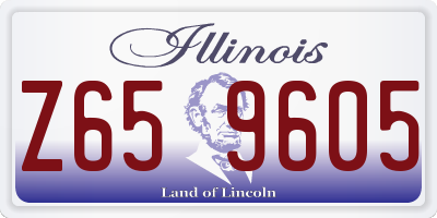 IL license plate Z659605