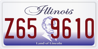 IL license plate Z659610