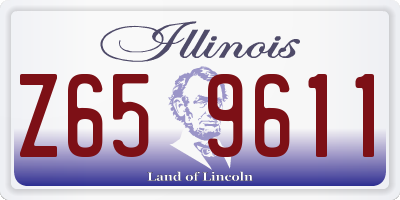 IL license plate Z659611